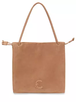 Сумка замшевая с брелоком COCCINELLE