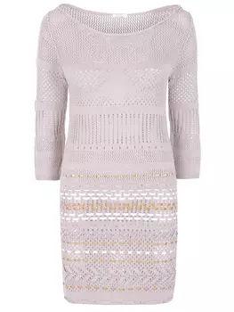 Свитер фактурной вязки кроше