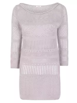 Свитер фактурной вязки кроше