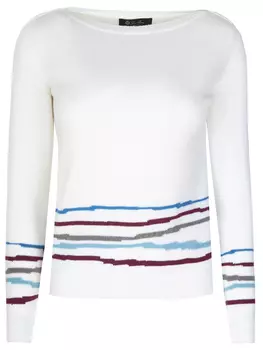 Свитер кашемировый с принтом LORO PIANA