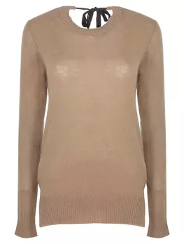 Свитер кашемировый с завязкой