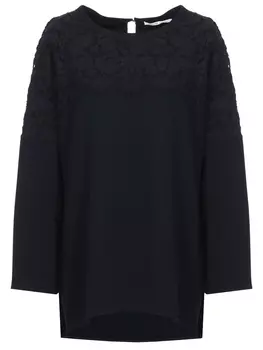 Свитер с кружевной отделкой