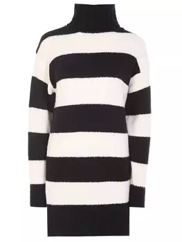Свитер удлинённый в полоску