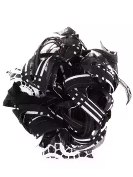 Текстильная брошь-цветок