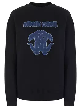 Толстовка хлопковая ROBERTO CAVALLI