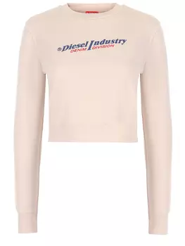 Толстовка хлопковая с принтом DIESEL