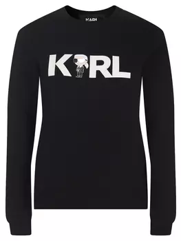 Толстовка хлопковая с принтом Ikonik 2.0 Karl logo