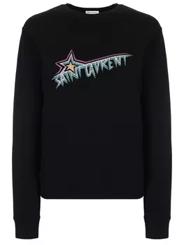 Толстовка хлопковая SAINT LAURENT