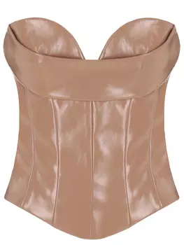 Топ-бюстье из лаке