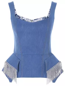 Топ джинсовый