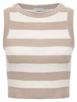 Топ хлопковый BRUNELLO CUCINELLI