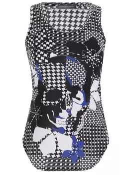 Топ хлопковый с принтом ALEXANDER MCQUEEN