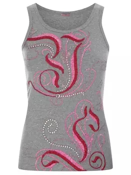 Топ хлопковый с принтом YES LONDON