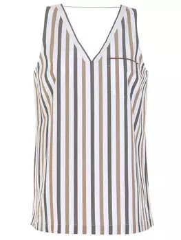 Топ хлопковый в полоску