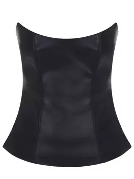 Топ из экокожи