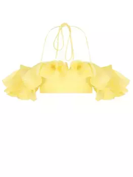 Топ из шелка и льна YVON