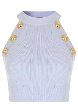 Топ из вискозы BALMAIN