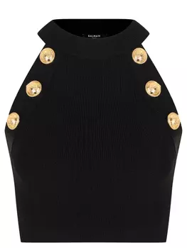 Топ из вискозы BALMAIN