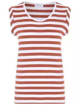 Топ из вискозы в полоску