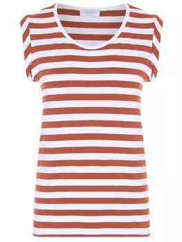 Топ из вискозы в полоску GRAN SASSO