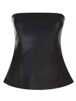 Топ кожаный