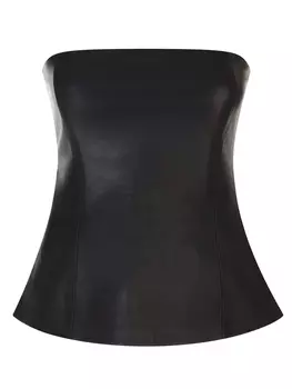 Топ кожаный