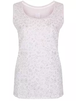 Топ льняной с принтом 120% LINO