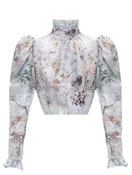 Топ Rose Crop Top шелковый YVON