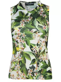 Топ с цветочным принтом