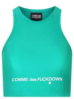 Топ с логотипом COMME DES FUCKDOWN