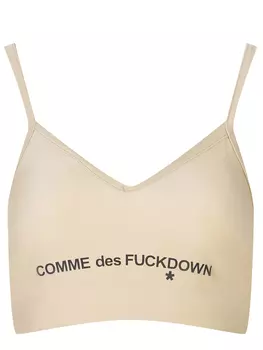 Топ с логотипом COMME DES FUCKDOWN