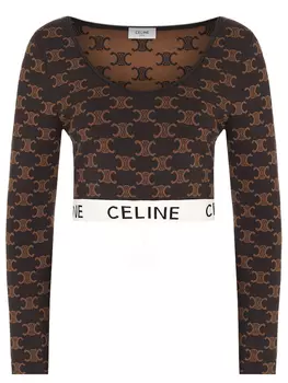 Топ с принтом CELINE