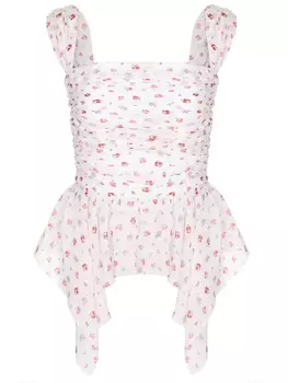 Топ шелковый ROSES AND LACE