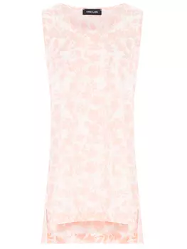 Топ шелковый с принтом ANNECLAIRE