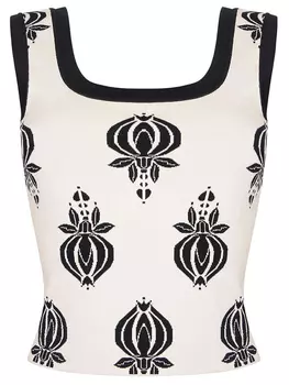 Топ шелковый с принтом FREE AGE