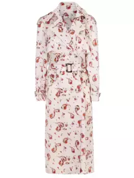 Тренч хлопковый с принтом