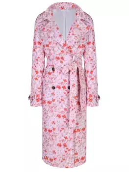 Тренч с принтом