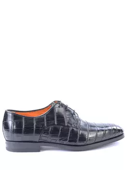 Туфли-дерби из кожи крокодила