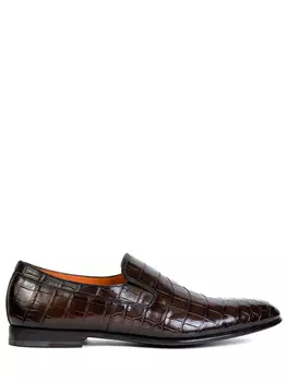 Туфли из кожи крокодила SANTONI