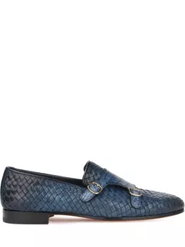 Туфли-монки из кожи крокодила