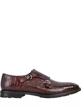 Туфли-монки из крокодила