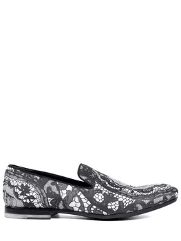 Туфли текстильные с принтом ALEXANDER MCQUEEN