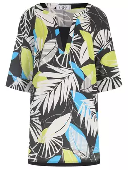 Туника хлопковая с принтом GIORGIO GRATI