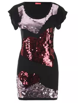 Туника из вискозы с пайетками PARIS HILTON