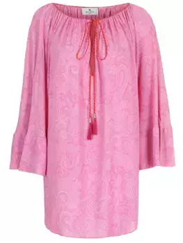 Туника из вискозы с принтом