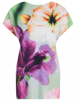 Туника из вискозы с принтом DANIELA DREI