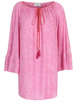 Туника из вискозы с принтом