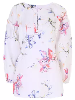 Туника льняная с принтом 120% LINO