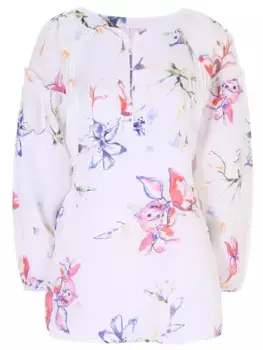 Туника льняная с принтом