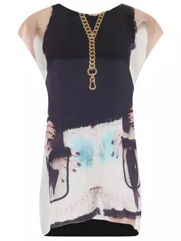 Туника шелковая с принтом VENERA ARAPU